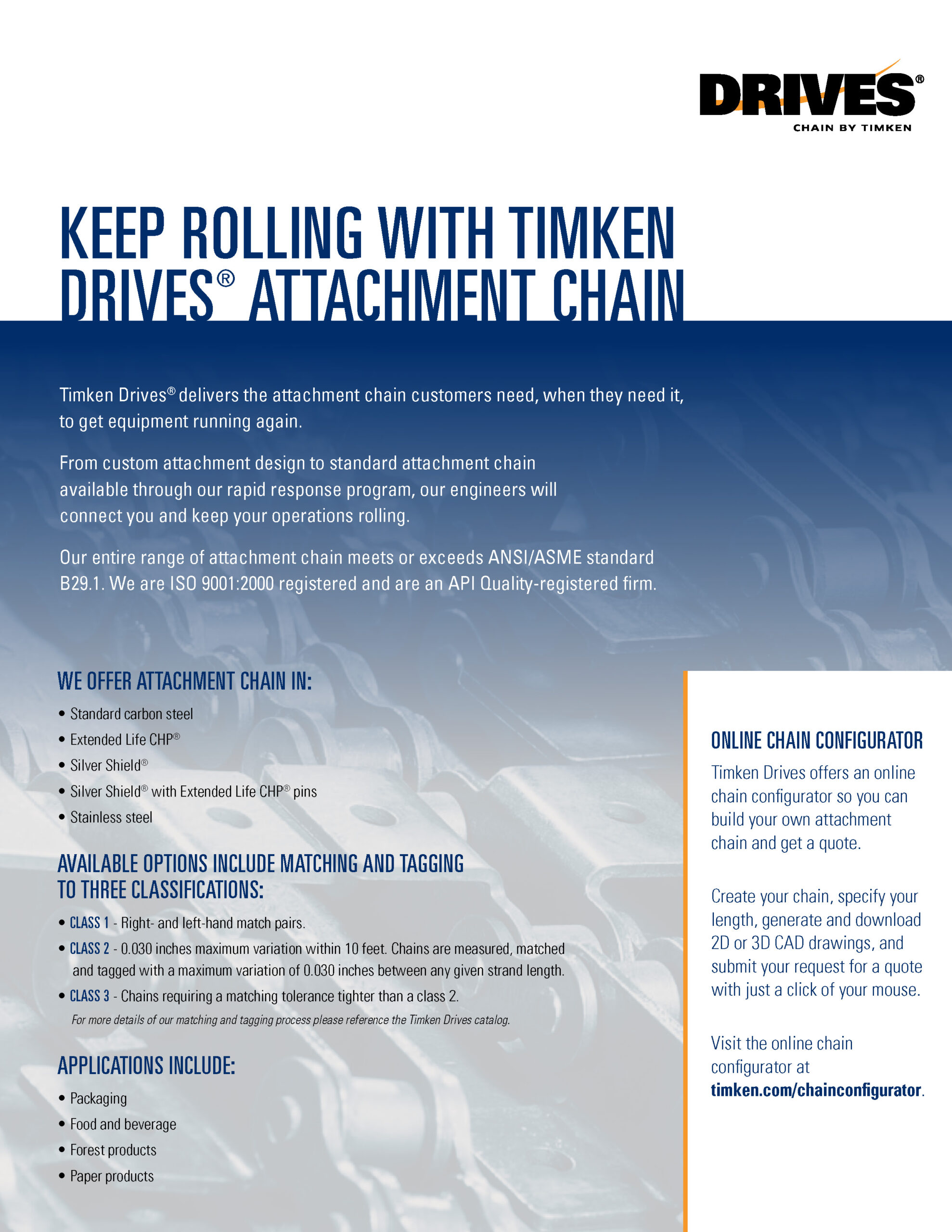 ANSI Roller Chain Drives Precision Roller Chain DiamondDrives by