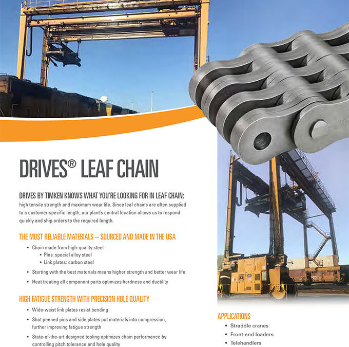 Drives Leaf Chain Sell Sheet