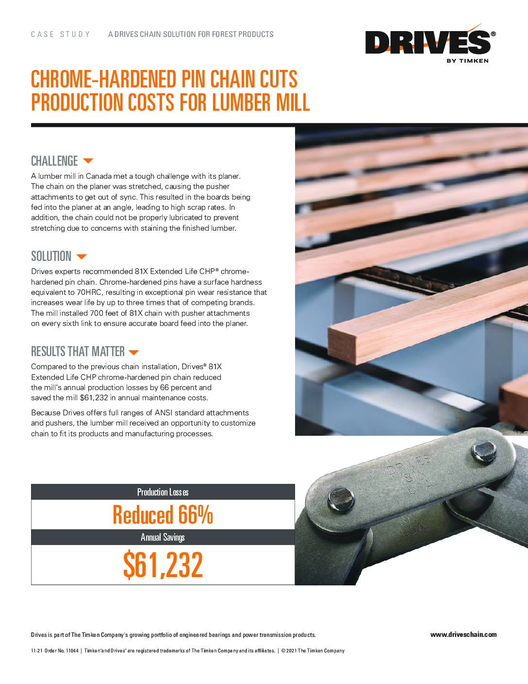 Drives Lumber Mill Case Study