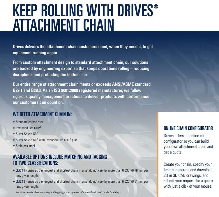 Drives Attachment Chain Brochure
