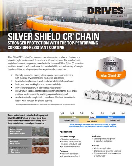 Drives Silver Shield CR Chain Sell Sheet